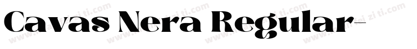 Cavas Nera Regular字体转换